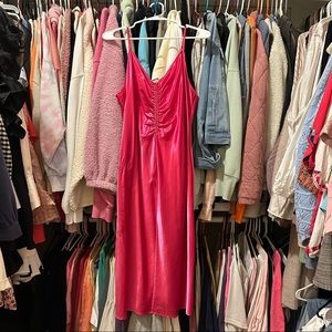 Women's Ruched Slip Dress - A New
Day Pink XXL